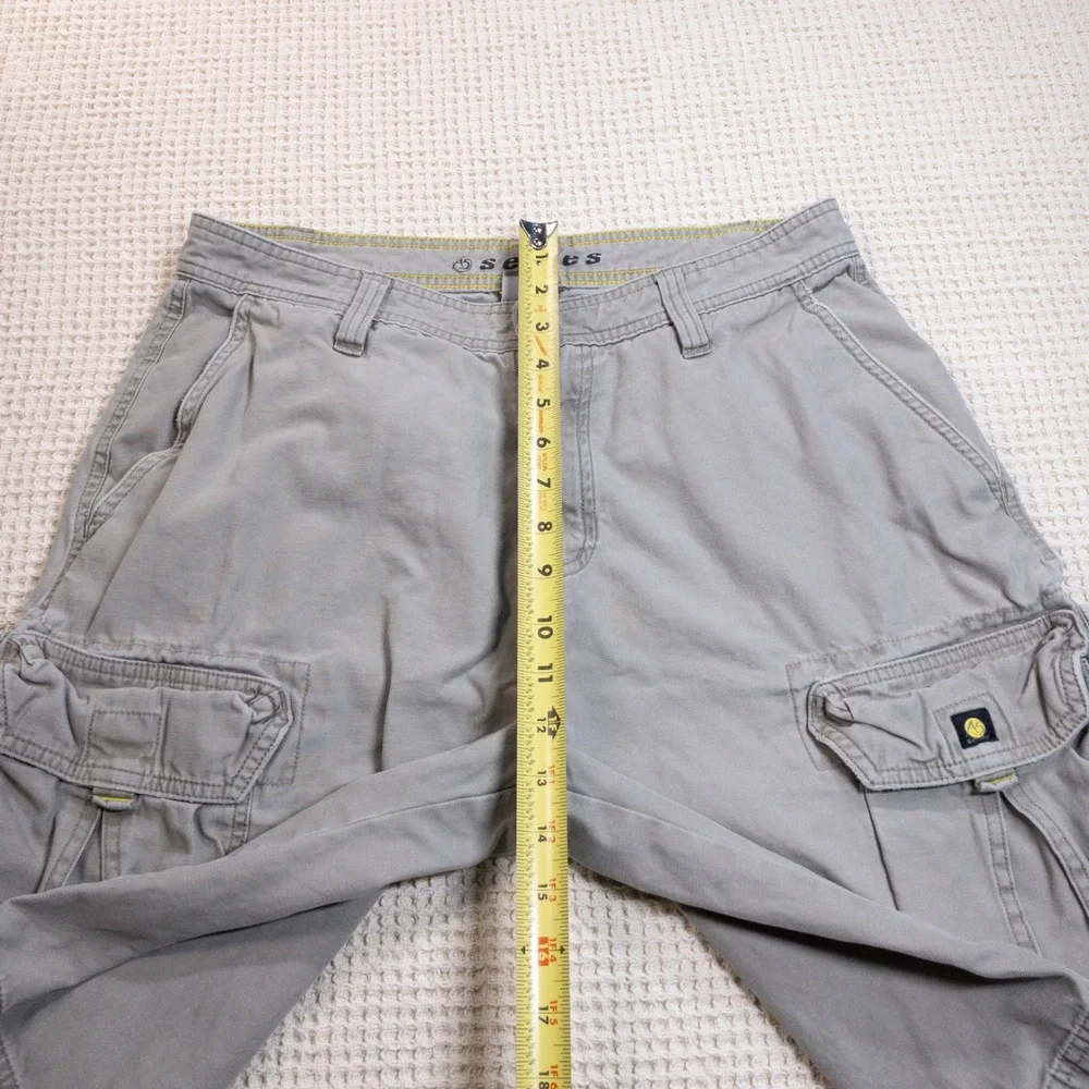 The North Face A5 Series Mens Gray Cotton Cargo Shorts Size 34 Utility Outdoor